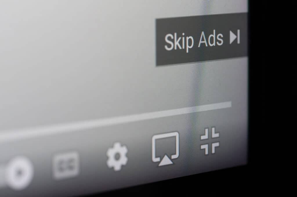 skip ads button