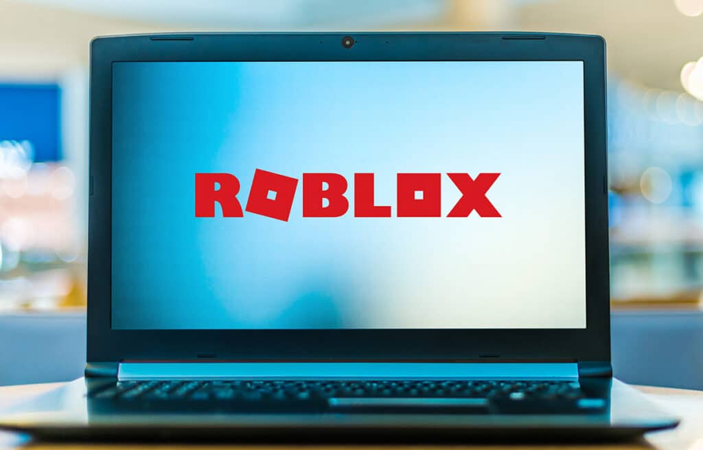 roblox on a laptop