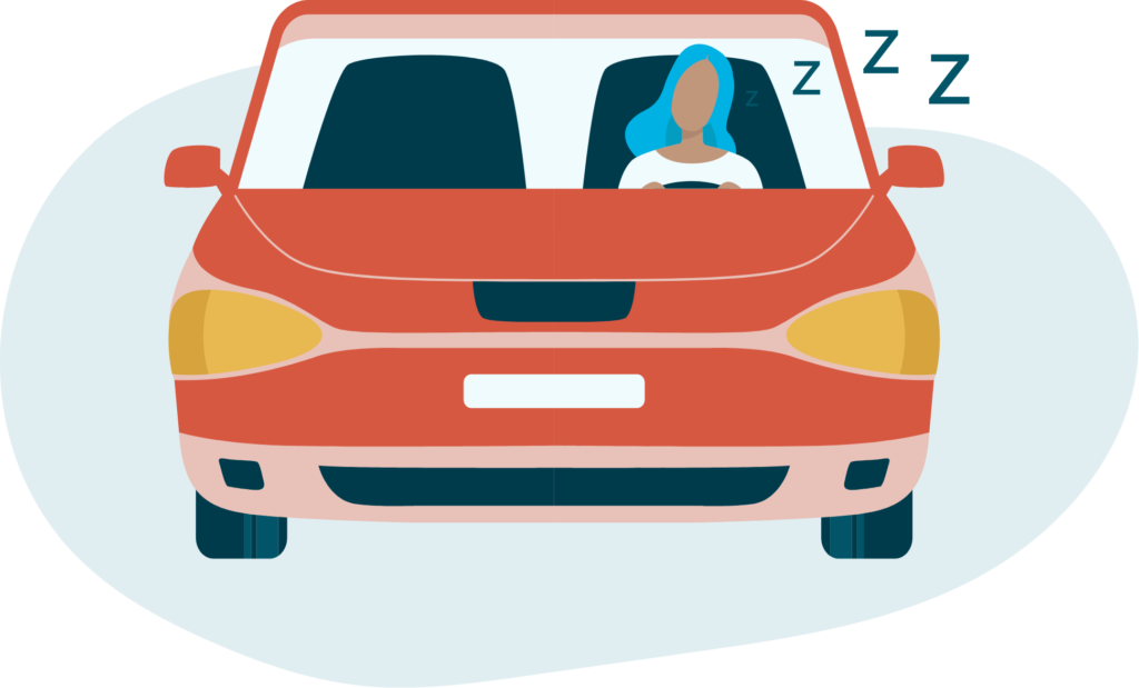 sleepy driver graphic